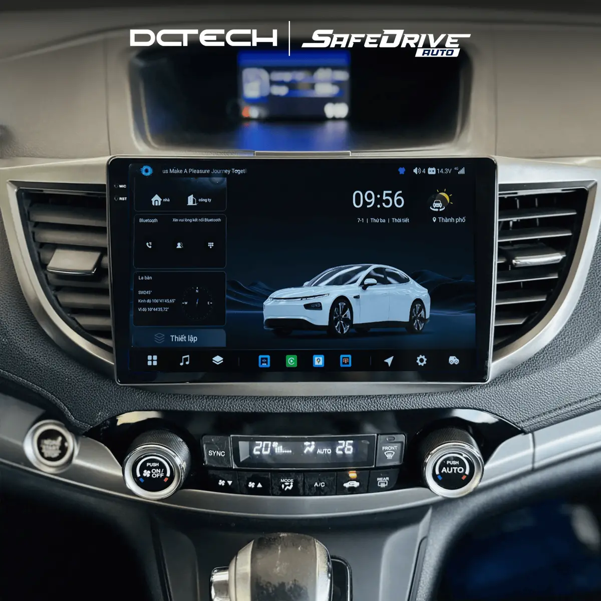 DCTECH DC H300 ULTRA Android Car Screen 4G LTE 4GB 64GB Octa Core 9/10 Inch